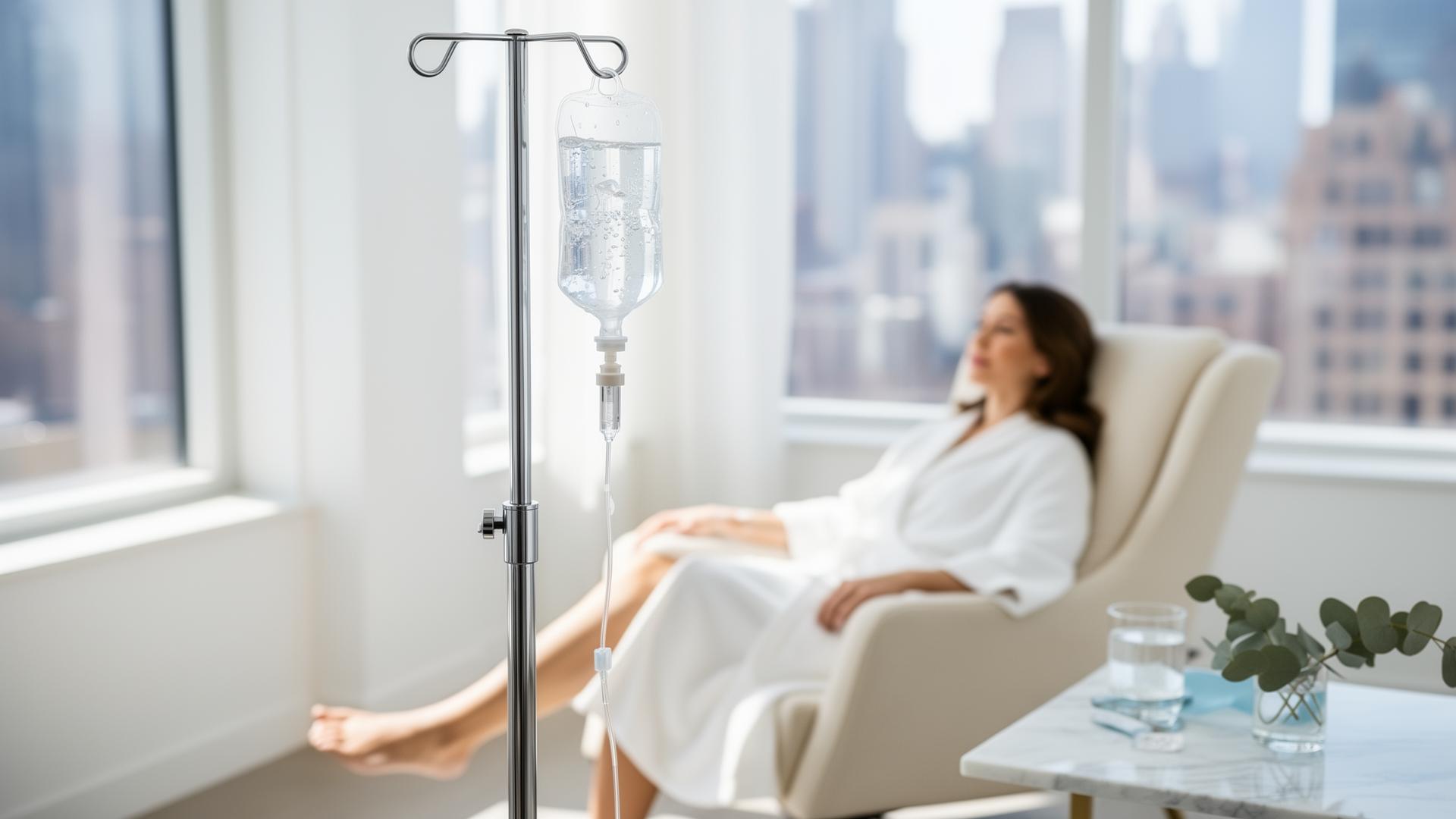 Concierge IV therapy session in a luxury Manhattan loft